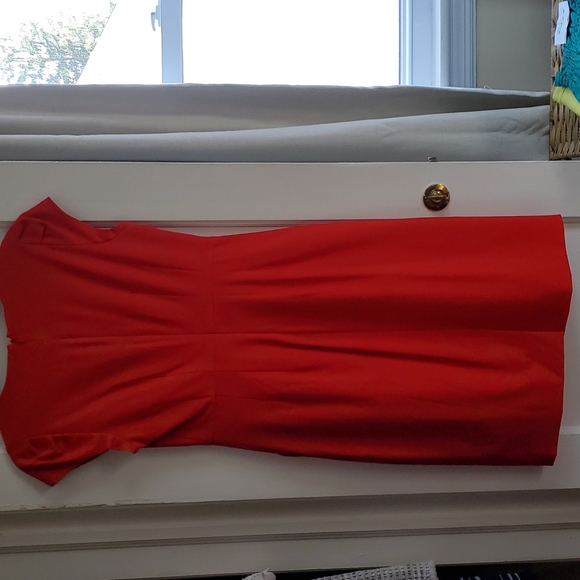 J.Crew, red a-line business dress, sz.4 - Picture 5 of 5